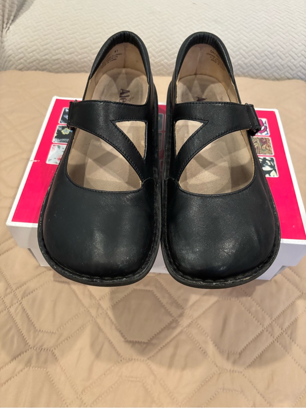 Alegria Black Dayna Mary Jane shoes- size 41